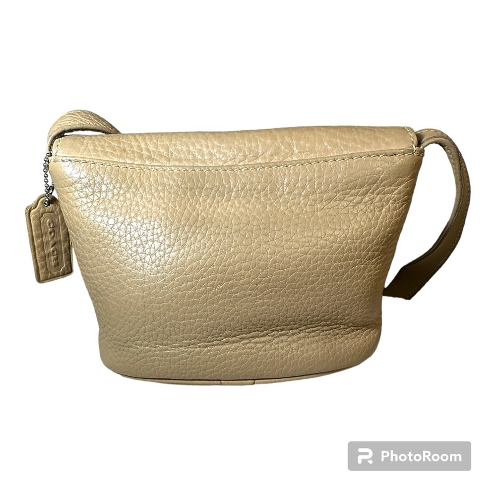 Vintage Coach Sonoma crossbody bag bone pebbled leather w/fabric interior - Picture 2 of 13